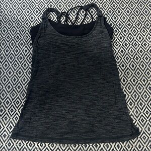 lululemon athletica Black Tank Top with built in bra